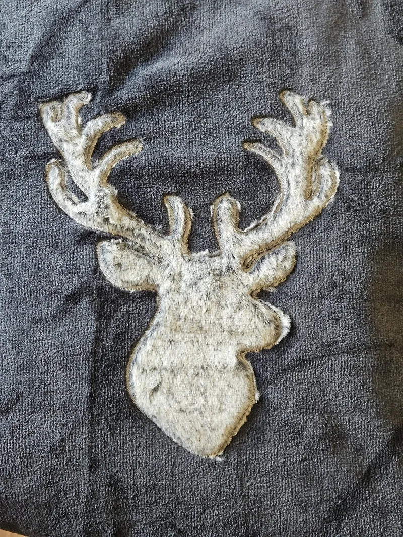 Decke Kuscheldecke Tagesdecke Wohndecke Hirsch Winter 150x200 kuschelig weich