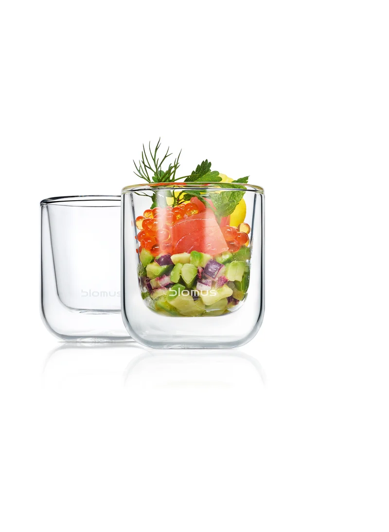 Blomus Set 2 Espresso-Gläser NERO