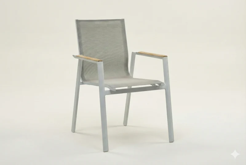 Zeo Living Stapelsessel Aspen weiß