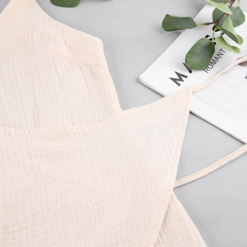 Unifarbenes ärmelloses Loungekleid
