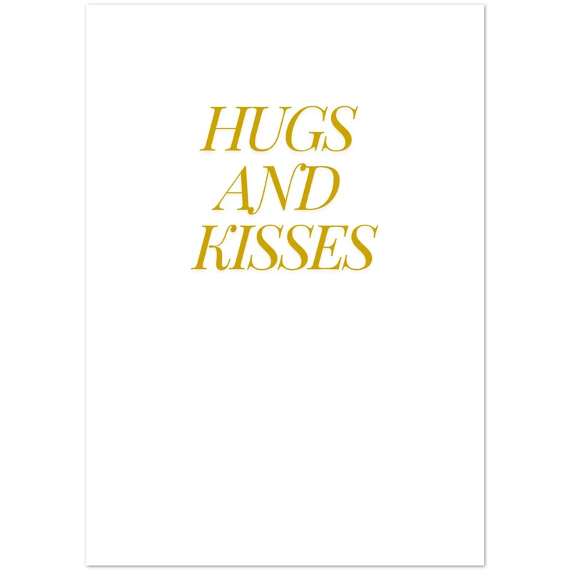 Grußkarten 10er Set - hugs and kisses