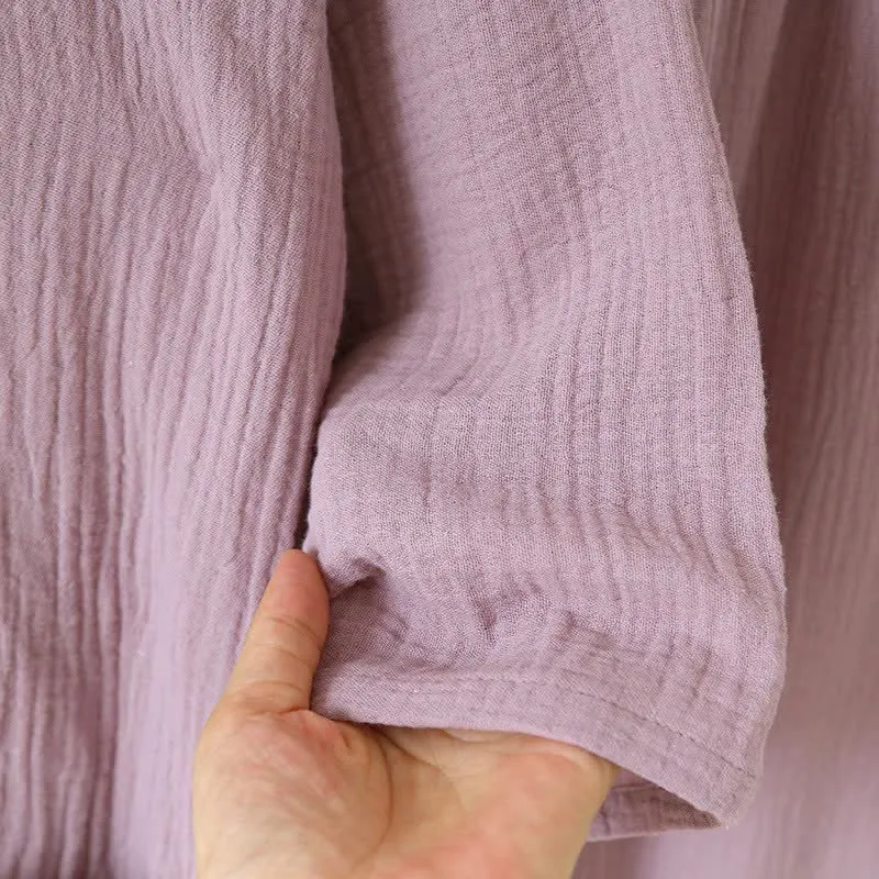 Unisex Minimalistischer Kimono aus Baumwollgaze Loungewear