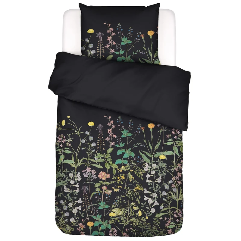Essenza Augustina Anthracite Satin Bettwäschegarnitur