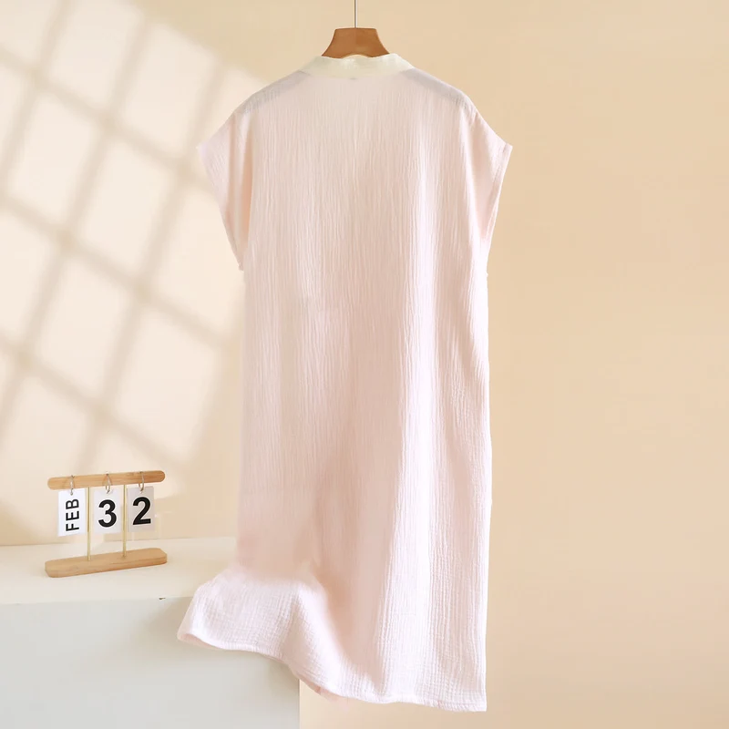 Minimalistischer Kimono-Wickelmantel aus Baumwolle
