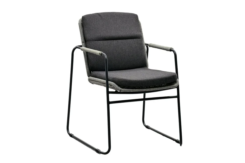 Zeo Living Sessel "Catania" grau/anthrazit