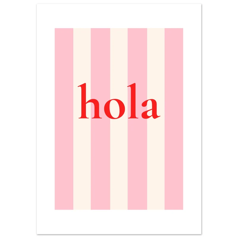 Stripes & Word Series by CL - 002 - Klassisches Poster auf halbmattem Papier