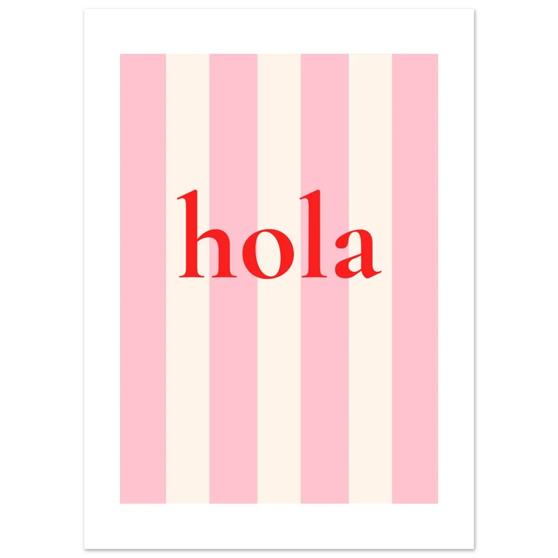 Stripes & Word Series by CL - 002 - Klassisches Poster auf halbmattem Papier