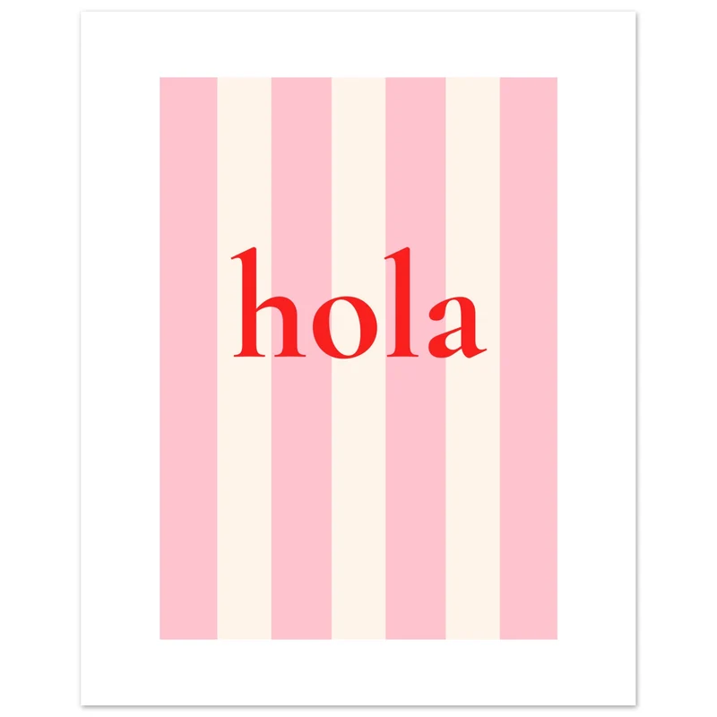 Stripes & Word Series by CL - 002 - Klassisches Poster auf halbmattem Papier
