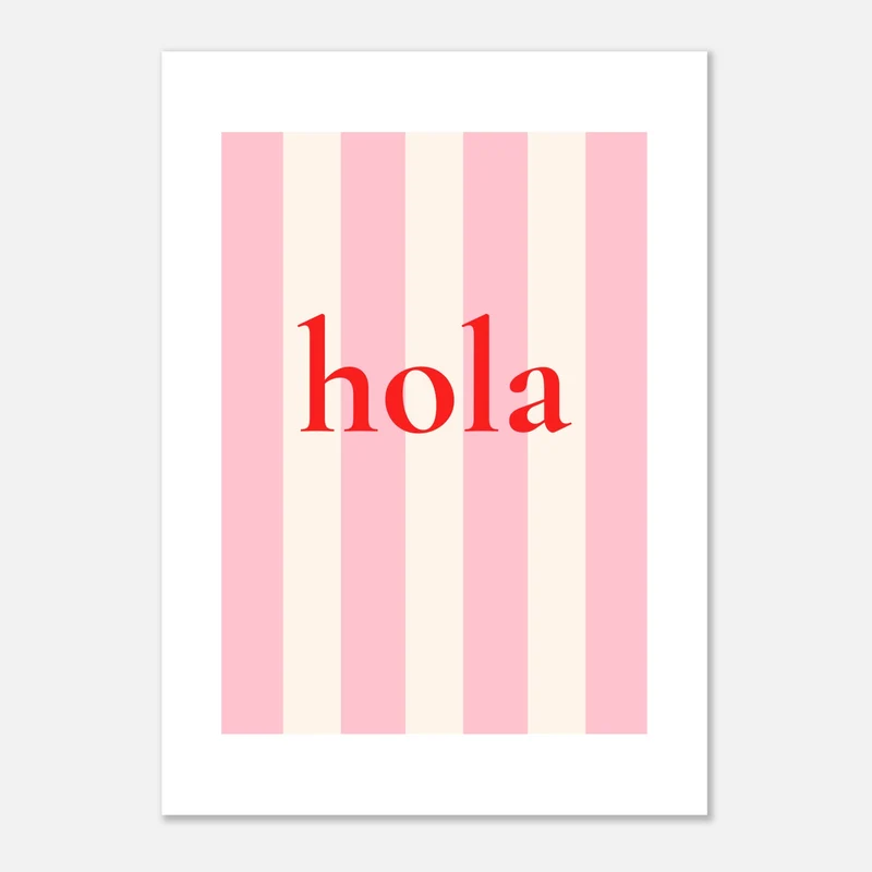 Stripes & Word Series by CL - 002 - Klassisches Poster auf halbmattem Papier