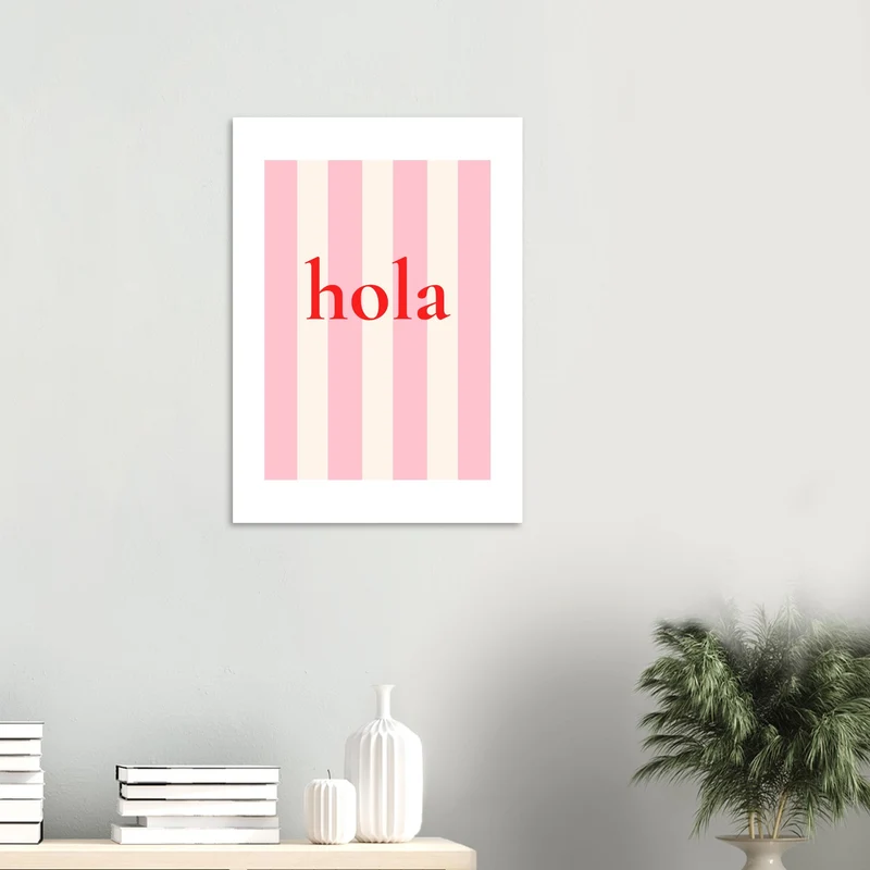 Stripes & Word Series by CL - 002 - Klassisches Poster auf halbmattem Papier