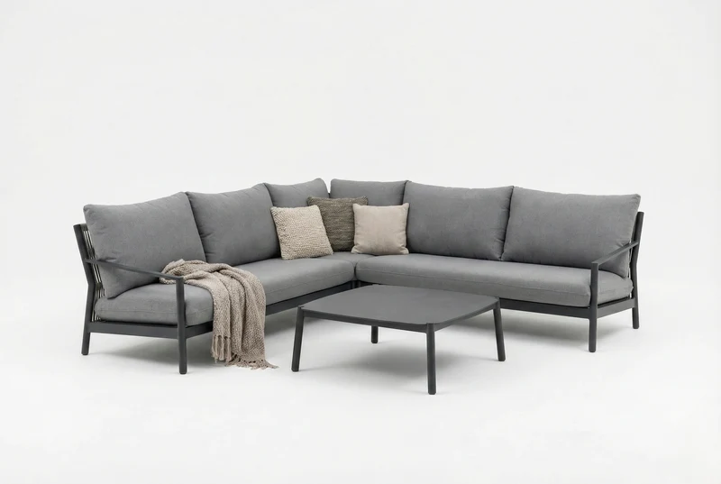 Zeo Living Lounge "Timo" 4-tlg
