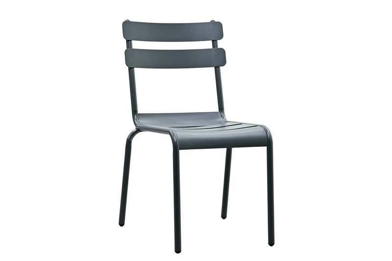 Zeo Living Stapelsessel "Linz" Aluminium Anthrazit