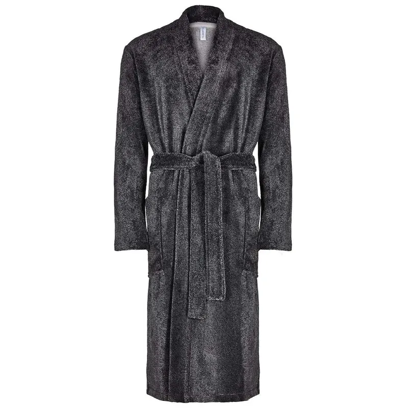 Taubert Eric langer Kimono 120 cm Schwarz Bademantel