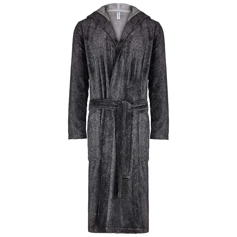 Taubert Eric langer Kapuzen-Bademantel 120 cm Schwarz