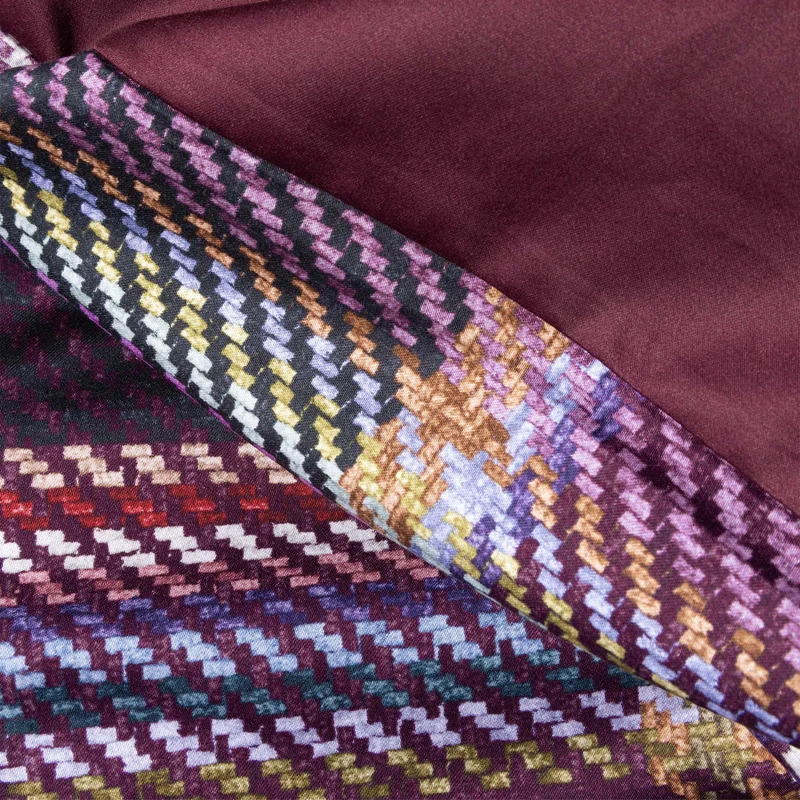 Essenza Meau Mauve Wine Lyocell-Baumwoll Bettwäschegarnitur
