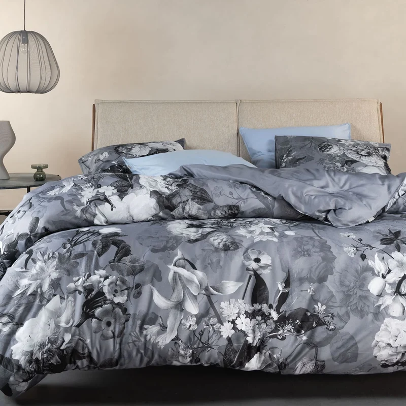 Essenza Floor Global Grey Satin Bettwäschegarnitur