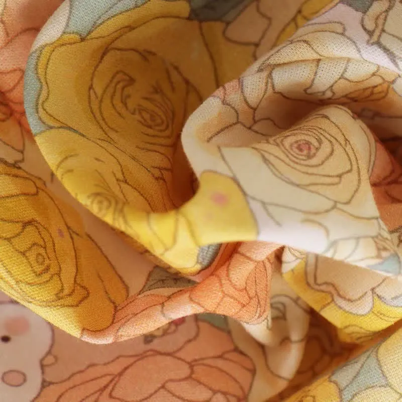 3-teiliges Loungewear-Set aus Baumwolle von Yellow Rose