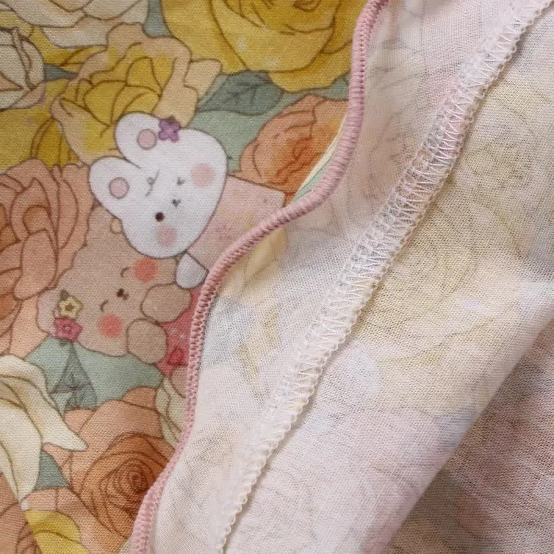 3-teiliges Loungewear-Set aus Baumwolle von Yellow Rose
