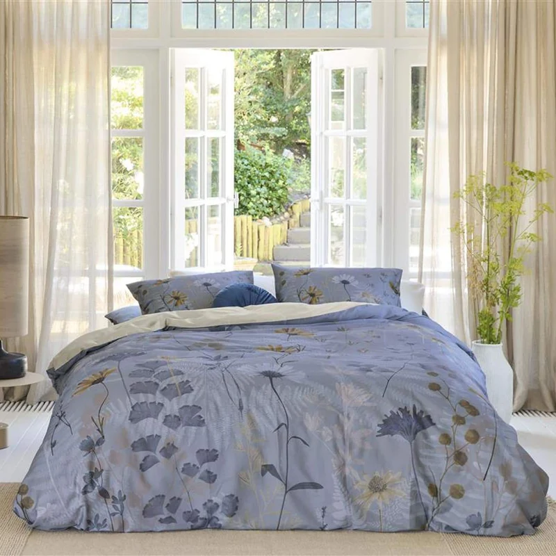 Bedding House Nala Blue Mako-Satin Bettwäschegarnitur