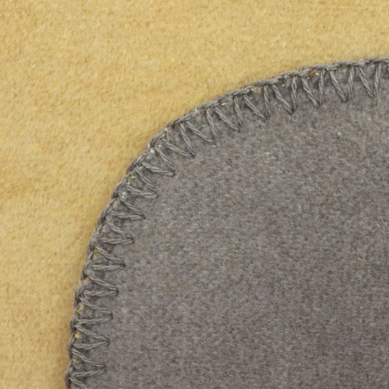Biederlack Doubleface Honey-Taupe Uni Wohndecke