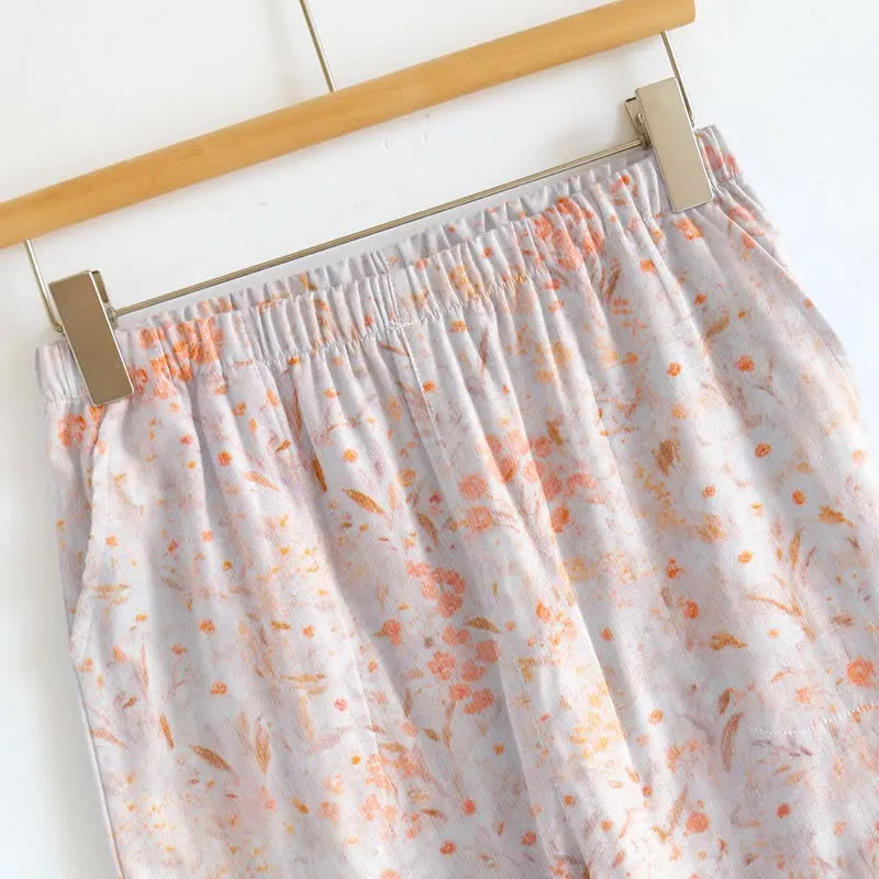 Loungewear-Set mit zartem Blumenmuster und Trägern