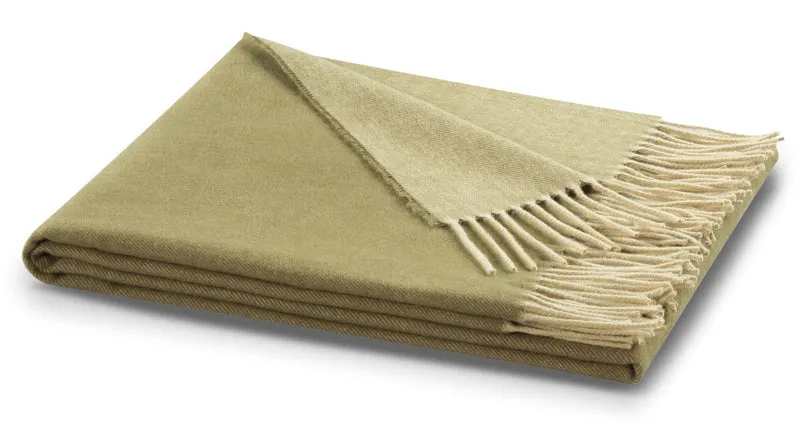 Biederlack Plaid Olive 130x170