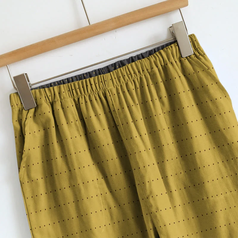 Lounge-Set aus strukturiertem, einfarbigem Camisole und Hose