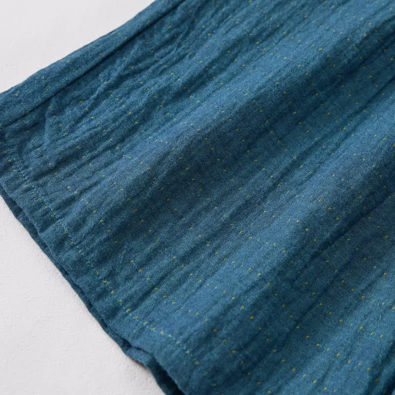 Lässige Lounge-Shorts aus Baumwollgaze mit Kordelzug