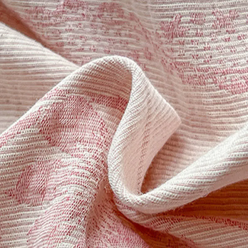 Bettwäsche-Set aus gewaschener Baumwolle mit Jacquard-Muster und botanischem Muster