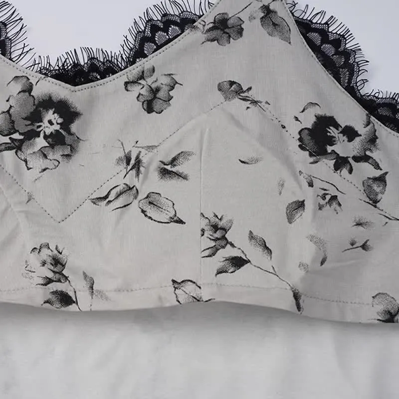Romantisches Pyjama-Set mit floraler Spitze
