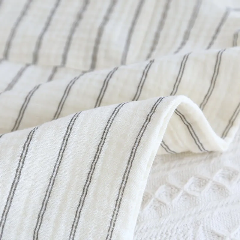 Lässiges Sommer-Loungewear-Set mit Streifen und Camp-Kragen
