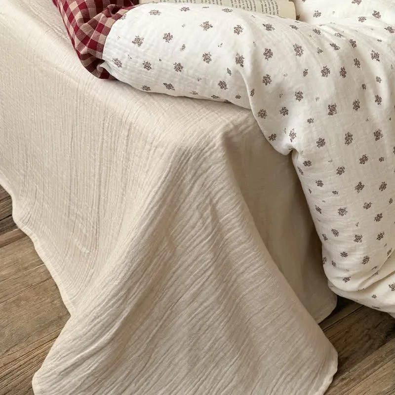 Bettwäsche-Set aus weicher, kuscheliger, weicher Baumwolle mit Kirsch-Gingham-Muster