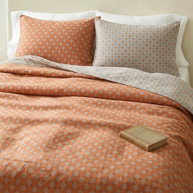 Vintage-Tagesdecke aus Baumwolle mit klassischem Blumenmuster