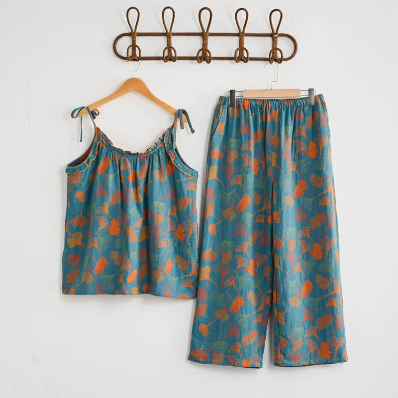 Ginkgo Pyjama-Set mit Camisole-Top und Hose