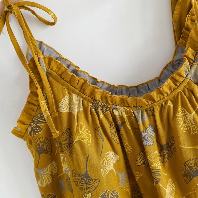Ginkgo Pyjama-Set mit Camisole-Top und Hose