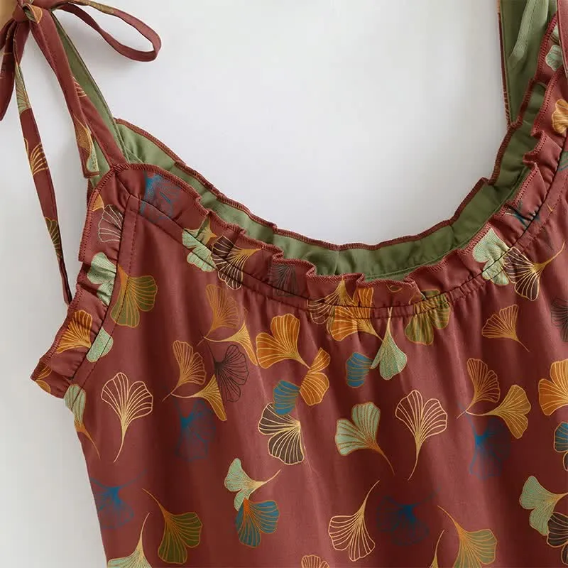 Ginkgo Pyjama-Set mit Camisole-Top und Hose