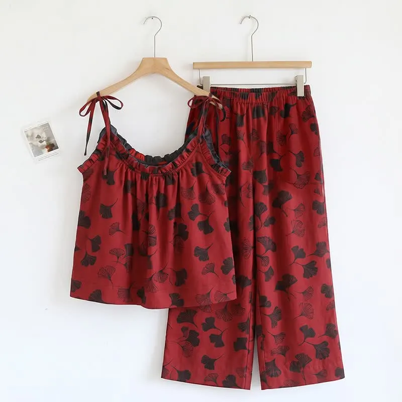 Ginkgo Pyjama-Set mit Camisole-Top und Hose