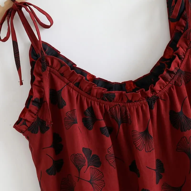 Ginkgo Pyjama-Set mit Camisole-Top und Hose