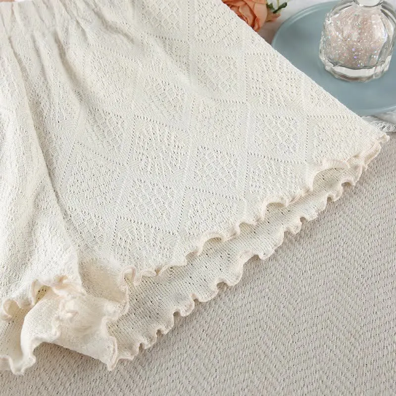 Beige Jacquard Cami Shorts Pyjama-Set