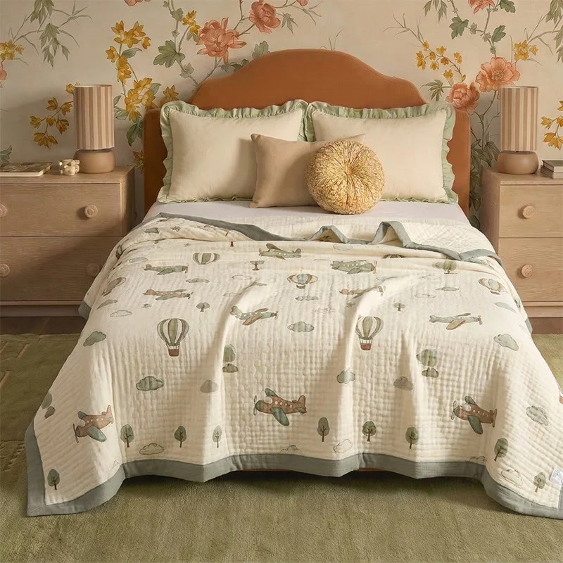 Little Sky Adventure Cotton Muslin Blanket