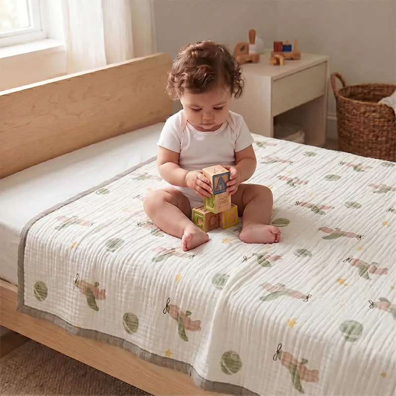 Little Sky Adventure Cotton Muslin Blanket