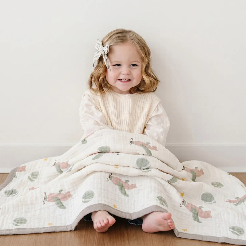Little Sky Adventure Cotton Muslin Blanket