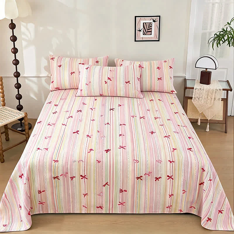 Bettwäsche-Set „Sweet Blush Bow Jacquard“
