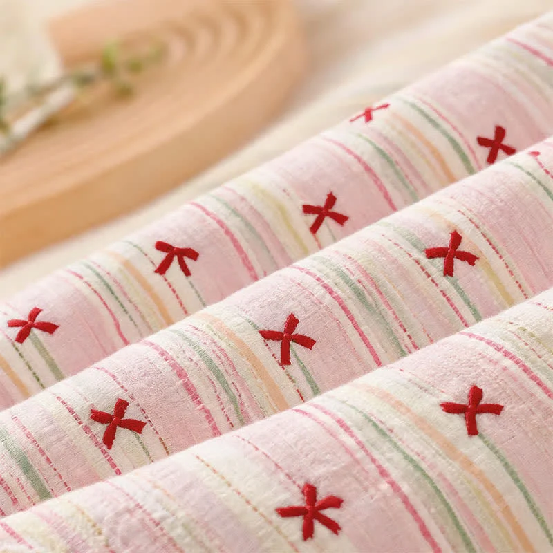 Bettwäsche-Set „Sweet Blush Bow Jacquard“