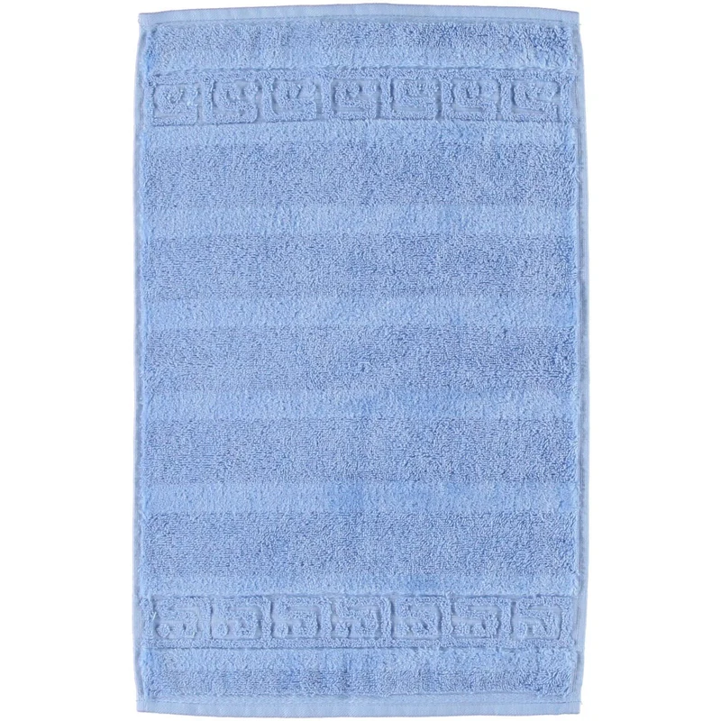 Cawö Noblesse 1001-188 Mittelblau Uni Walkfrottier-Tücher