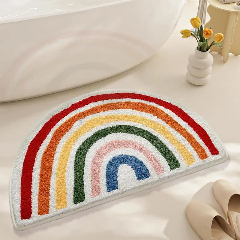 Regenbogenbogen Badematte aus Kunstkaschmir