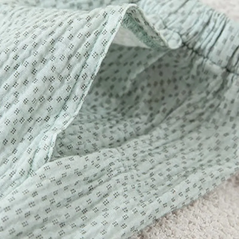 Damen-Pyjama-Set aus bedruckter Baumwolle (3-teilig)