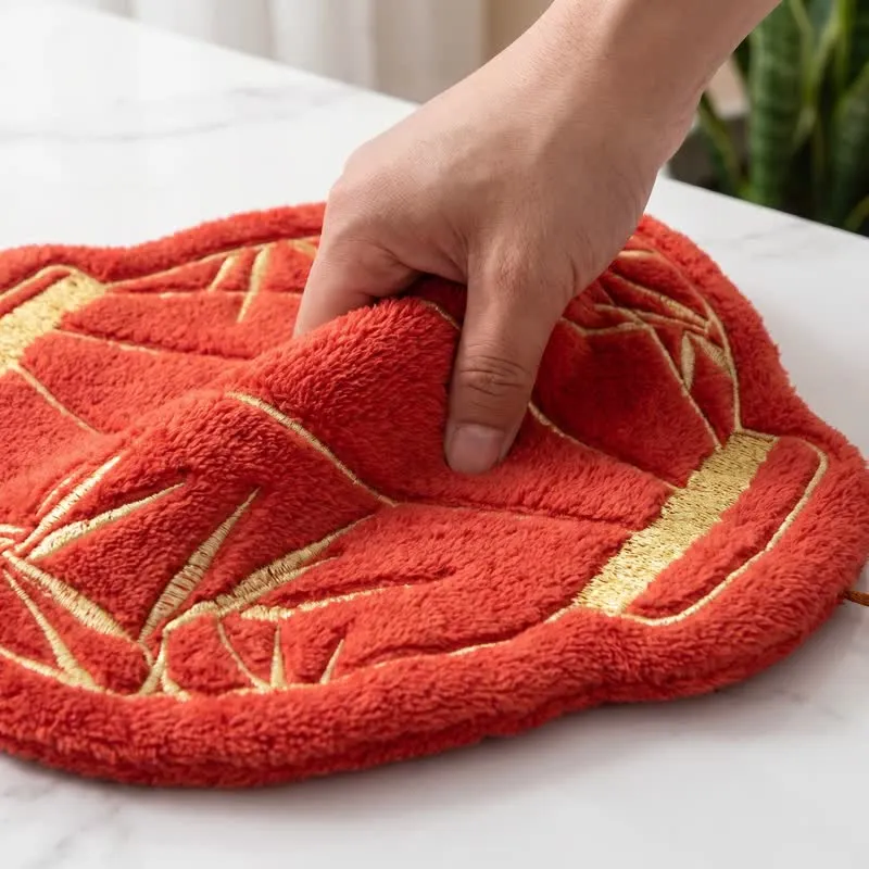 Handtuch aus rotem Bambus-Korallenfleece