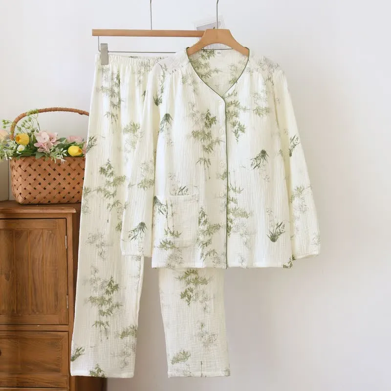 Damen-Pyjama-Set aus Bambuswatte