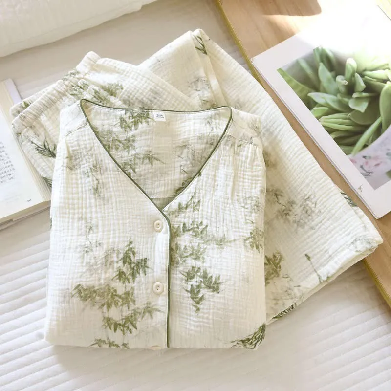 Damen-Pyjama-Set aus Bambuswatte